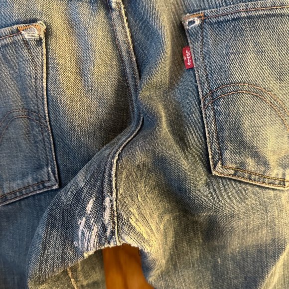 LEVI'S 511 | Distressed Lived-In Vintage Wash Denim Jeans *Rare* - Picture 5 of 11